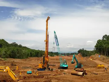 Foundation work for Taba Penanjung Bengkulu Toll Road in Indonesia by Bauer Spezialtiefbau