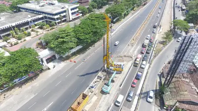 Foundation work for A.P. Pettarani Toll Road in Indonesia by Bauer Spezialtiefbau