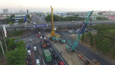 Foundation of A.P. Pettarani Toll Road in Indonesia by Bauer Spezialtiefbau